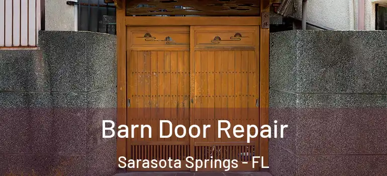  Barn Door Repair Sarasota Springs - FL