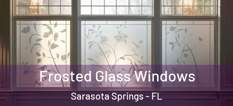  Frosted Glass Windows Sarasota Springs - FL