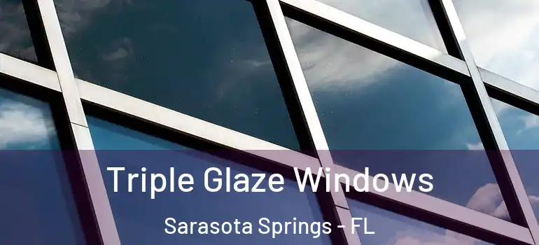  Triple Glaze Windows Sarasota Springs - FL