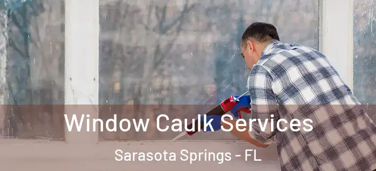  Window Caulk Services Sarasota Springs - FL