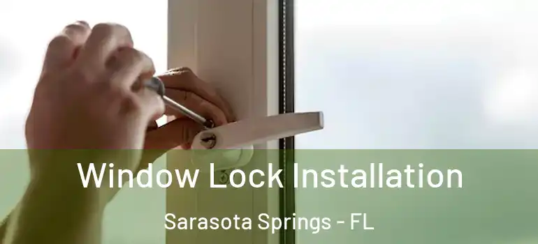  Window Lock Installation Sarasota Springs - FL